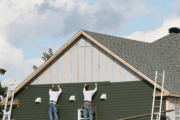 Professional Vinyl Siding technician working in Albion, IL
